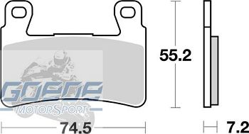 Bremsbeläge AP-Racing, 334 CRR