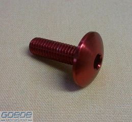 Alu-Linsenkopfschr. M6x15 rot