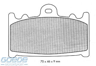 Bremsbeläge AP-Racing, 231 SRR