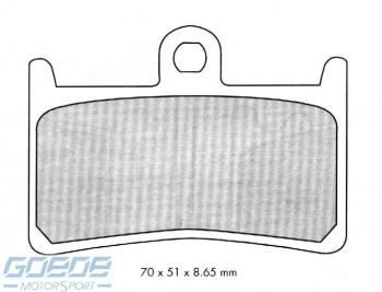 Bremsbeläge BREMBO Racing RC, YA23RC