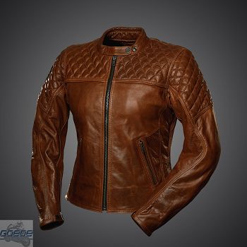 4SR Lederjacke, Scrambler Lady Cognac