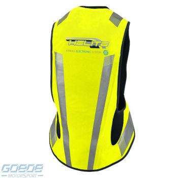 Helite Airbag Weste, E-Turtle neon-gelb