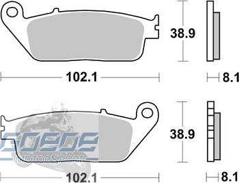 Bremsbeläge AP-Racing, 227 SF