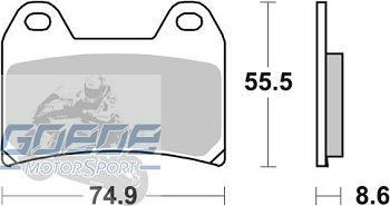 Bremsbeläge AP-Racing, 306 SF