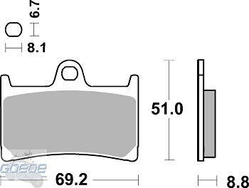 Bremsbeläge AP-Racing, 234 CRR