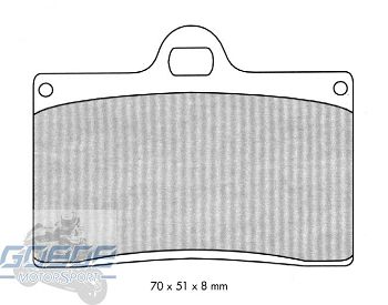 Bremsbeläge BREMBO Racing Z04 , M538