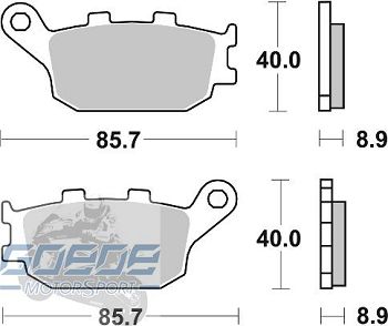 Bremsbeläge AP-Racing, 257 SR