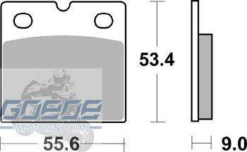 Bremsbeläge AP-Racing, 106 SR