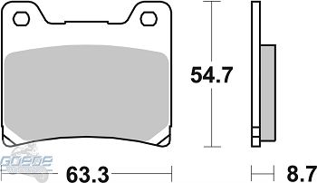 Bremsbeläge AP-Racing, 155 SR