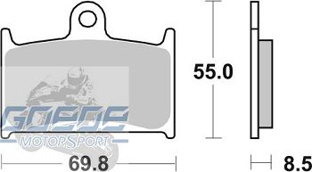 Bremsbeläge AP-Racing, 224 SF