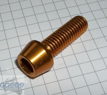 Alu-Innensechskantschr.  M10x35 gold