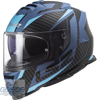 LS2 Helm, FF800 Storm, KPA, Racer Blue