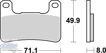 Bremsbeläge AP-Racing, 406 STR