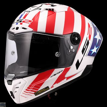 LS2 Helm, FF805 Thunder GP Aero BAZ gloss, Replica