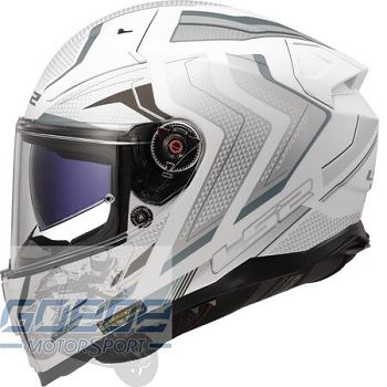 LS2 Helm, FF811 Vector 2, HPFC, Alizer Matt White Silver