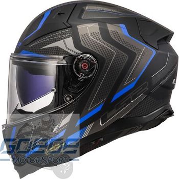 LS2 Helm, FF811 Vector 2, HPFC, Alizer, Matt Black Blue