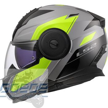 LS2 Helm, FF902 Scope 2, HPTT, Duria Gloss Grey H-V Yellow