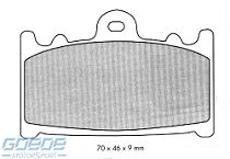 Bremsbeläge AP-Racing, 231 CRR