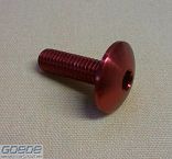 Alu-Linsenkopfschr. M6x25 rot