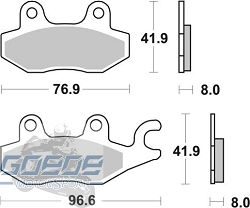 Bremsbeläge AP-Racing, 238 SF