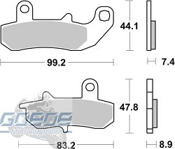 Bremsbeläge AP-Racing, 235 ST