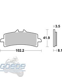 Bremsbeläge AP-Racing, 441 TRR